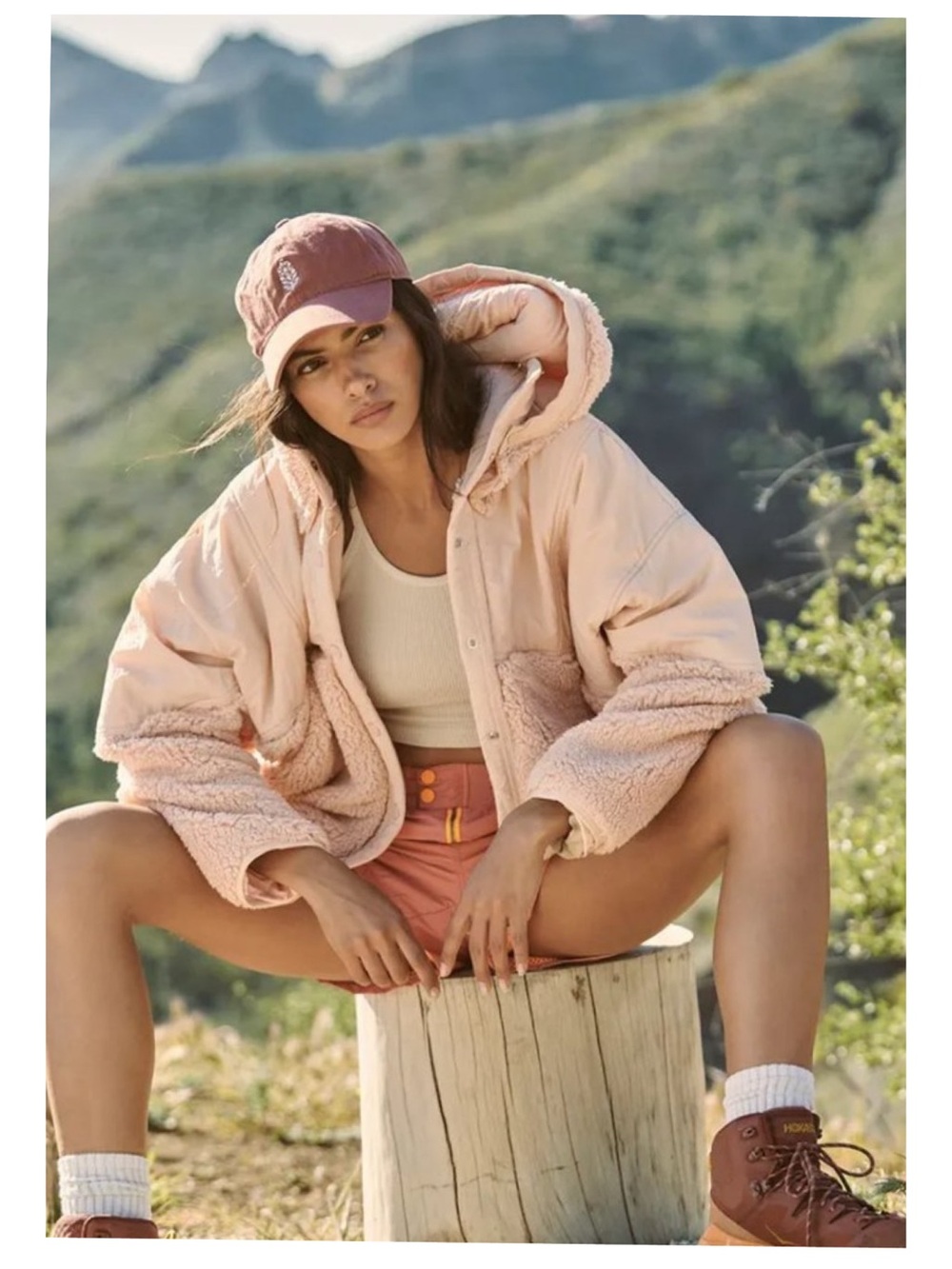 Free People Movement Adventure Awaits Fleece Jacket Women’s L Pink